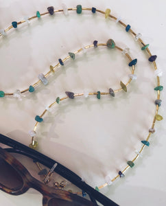 SEMI PRECIOUS STONE EYEGLASS STRAP
